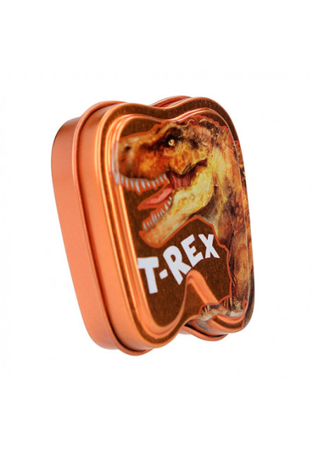ASST | Hliníková krabička na zuby, T-Rex, oranžová